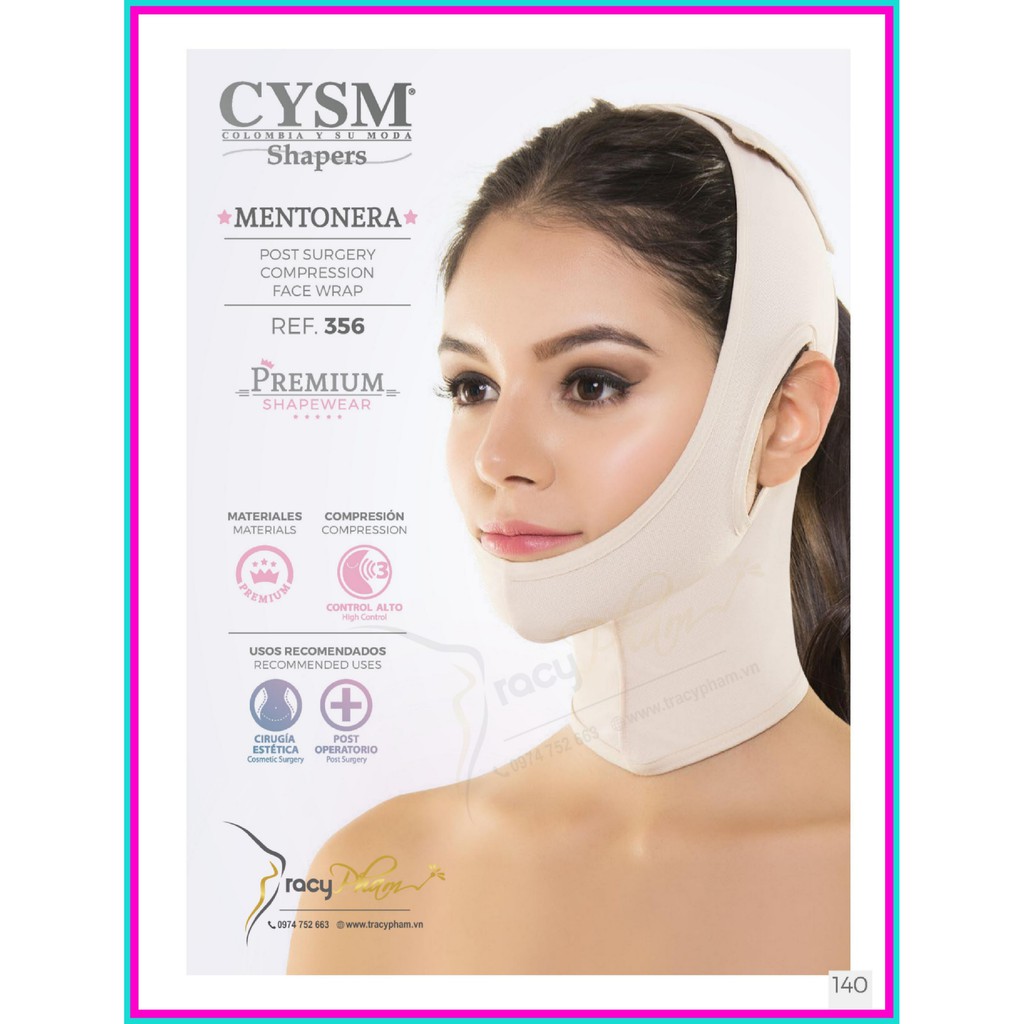 Post Surgery Compression Face Wrap / Mentonera CYSM 356 