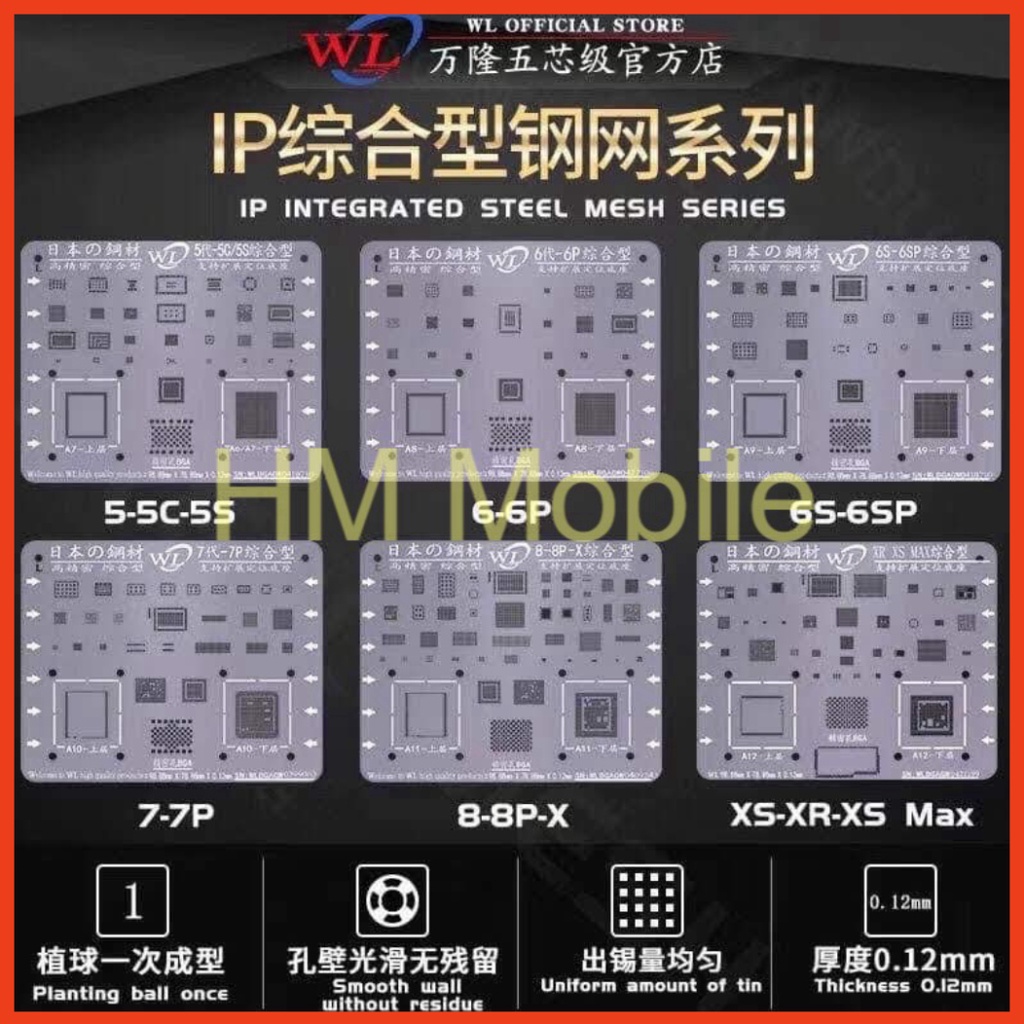 Vỉ tạo chân IC/CPU WL 6G-16PM màu trắng