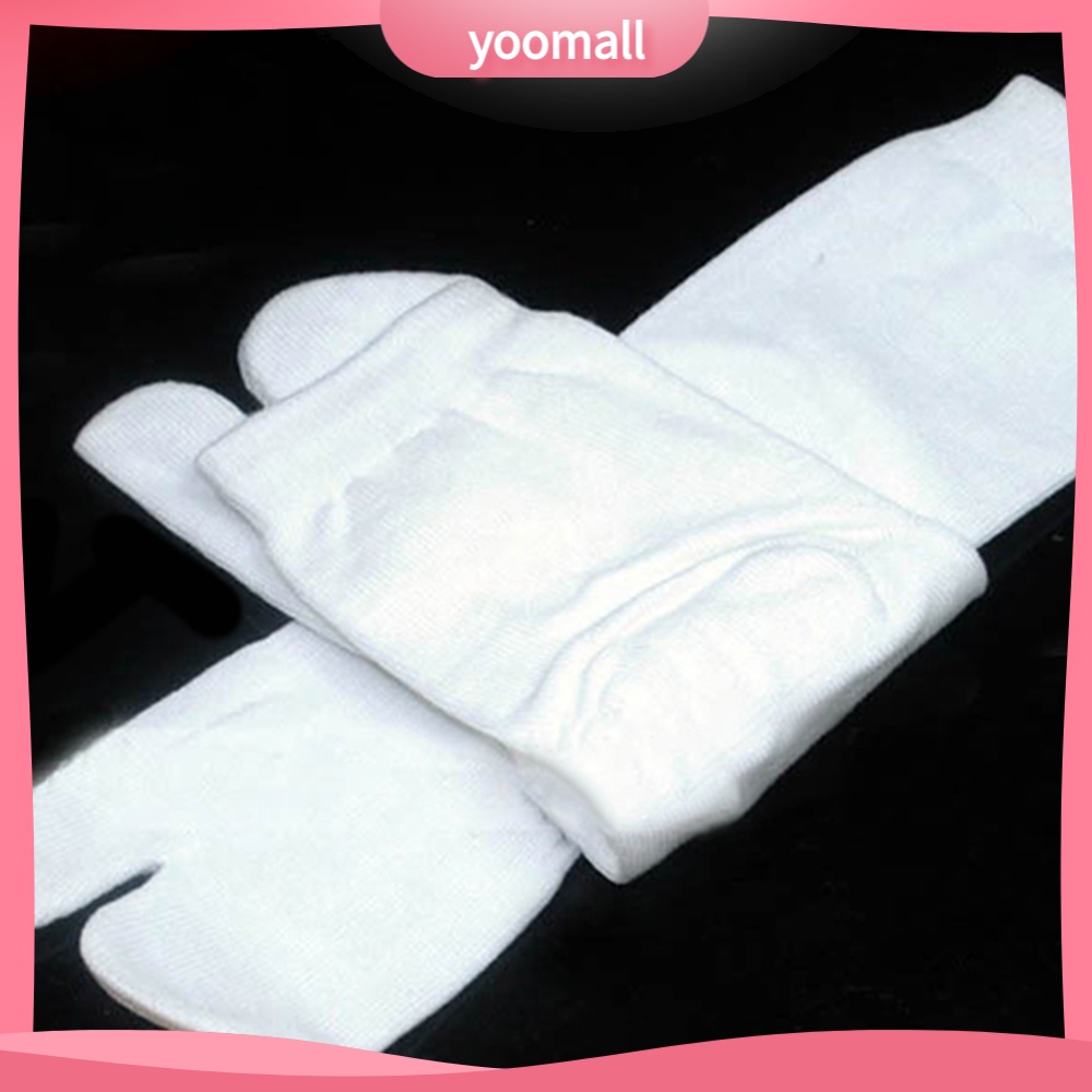 Vớ cotton trắng xỏ ngón kiểu thời trang Nhật Bản dành cho nam và nữ