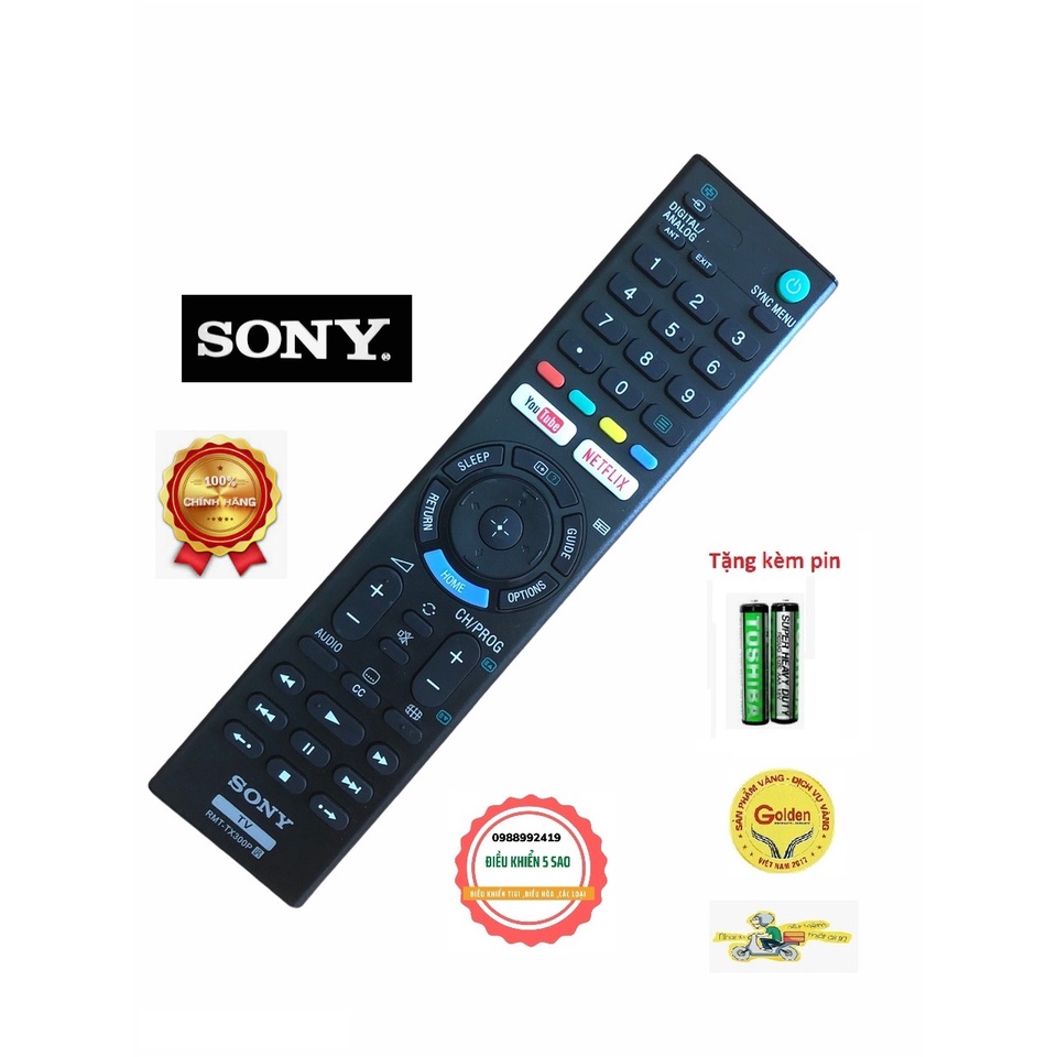 Điều khiển tivi Sony TX300P hàng zin theo máy loại tốt sử dụng nhạy và bền lâu hỏng - Tặng pin