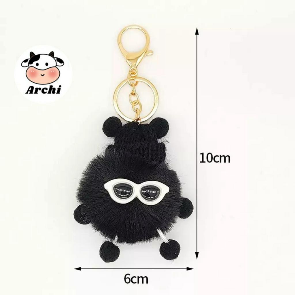 Móc Khóa Bông Banh Xù Mini Dễ Thương