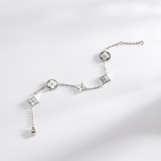 Vòng tay nữ LAMY Four Leaf Flower Bracelet Silver 2020