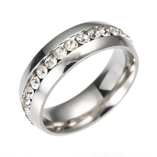 Nhẫn titanium nạm đá - BHN101