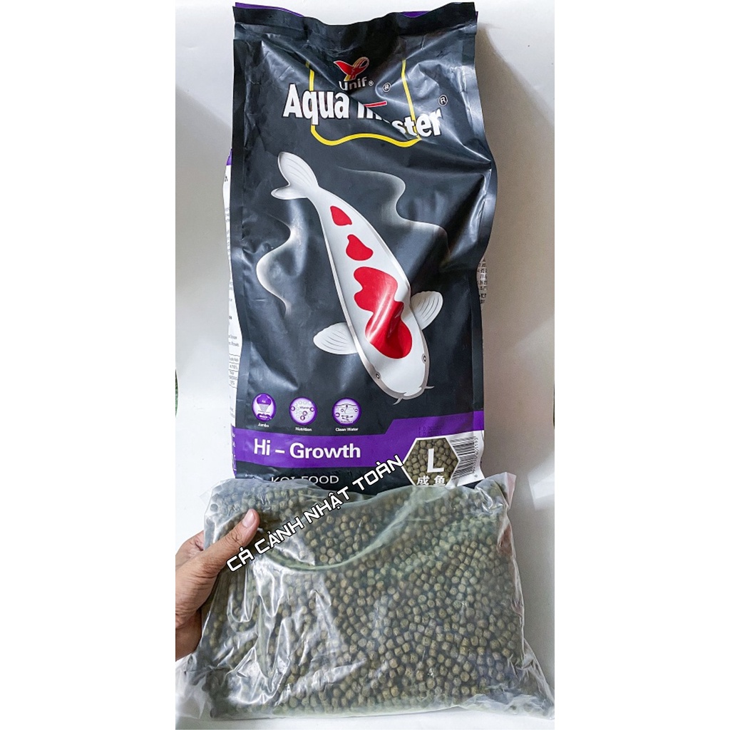 AQUAMASTER HI GROWTH 42% PROTEIN CÁ KOI CHIẾT LẺ BAO 5KG