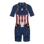 SY3 Người Nhện Iron Man Captain America Đồ Bơi Tay Ngắn Một Mảnh Đồ Bơi Trẻ Em Đồ Bơi YS3