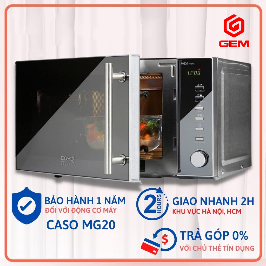 Lò vi sóng Caso MG20 Ceramic menu điều khiển điện tử có chức năng nướng