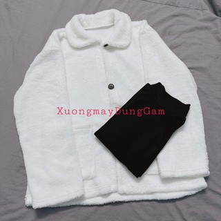 [SET]Sét áo lông kèm váy body cực xinh trendy hàn quốc (Chất vải lông ép nỉ mịn, dày dặn)-kèm ảnh và video thật