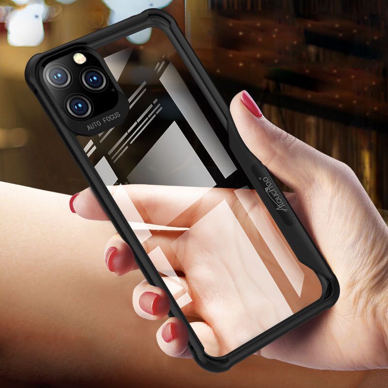 Ốp Điện Thoại Trong Suốt Chống Sốc Có Giá Đỡ Cho compatible for iPhone 11 Pro Max X XS Max XR
