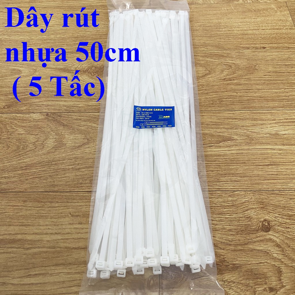 Dây Rút Nhựa 50cm - Dây Thít 10x500mm - 100 Sợi / 1 Túi - Dây Rút PA66 ...