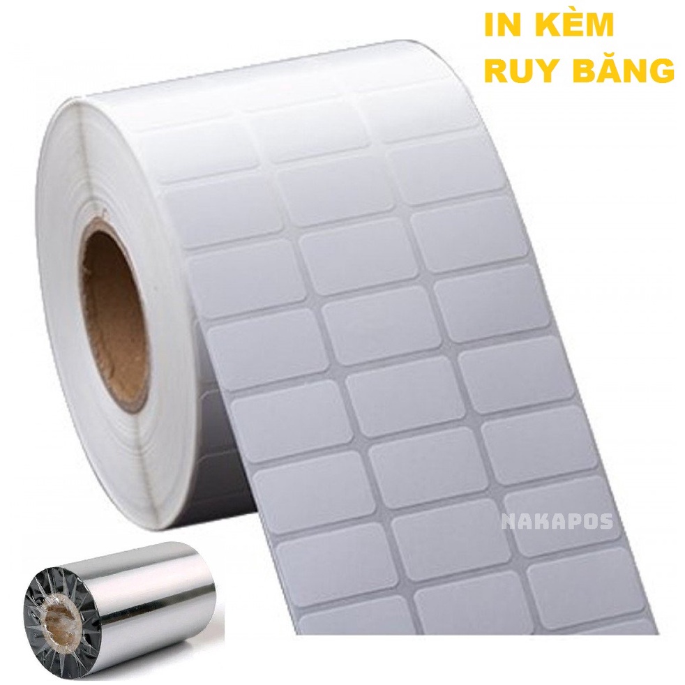 [TEM IN KÈM MỰC RUYBANG] Decal Tem mã vạch 35x22 3 tem in giá 105x22 104x22 100x22x2 tem mực 110x22 nhãn dán 100x22x3 gh