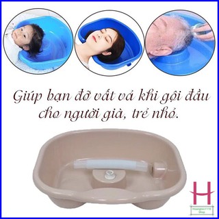 Chậu gội đầu tại giường cho người già, bà bầu, trẻ nhỏ -Thau gội đầu tiện ích (MS: 2206)