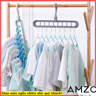 AMZO_MÓC TREO QUẦN ÁO 9 LỖ ĐA NĂNG TIẾT KIỆM KHÔNG GIAN THẾ GIỚI TIỆN ÍCH