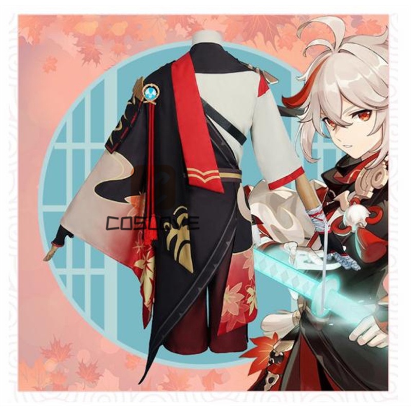 Bộ Tóc Giả Cosplay Nhân Vật Kaedehara Kazuha Samurai