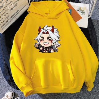 Hot Game Genshin Va Chạm Áo Hoodie Harajuku Kawaii Arataki Itto In Họa Tiết Đồ Họa Cô Gái Sudaderas Dễ Thương