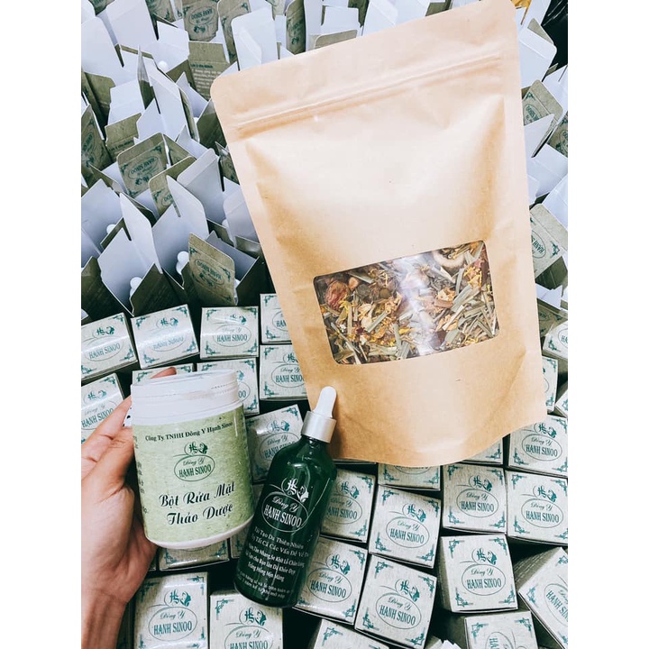 Gói to 500g - Thảo dược xông mặt thải độc da, chống lão hóa, giúp da trắng sáng - Thảo dược xông mặt nguyên chất organic