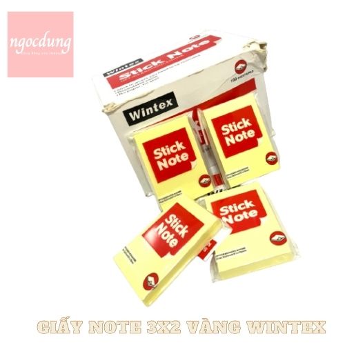 GIẤY NOTE 3X2 VÀNG WINTEX - Xukiva ( 40Xap/hop) | Shopee Việt Nam