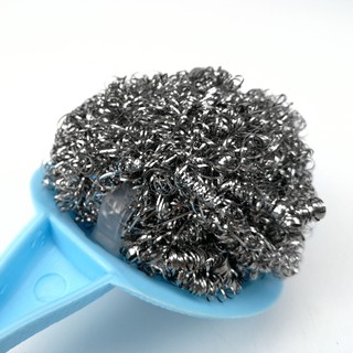 Dụng cụ cọ rửa nồi chảo tay cầm cước Inox