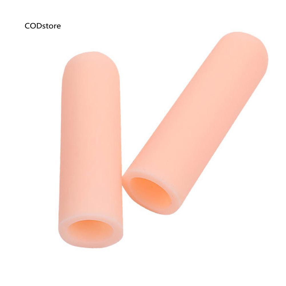 Set 1 cặp ống silicon mềm bảo vệ giảm đau đầu ngón tay đa dụng