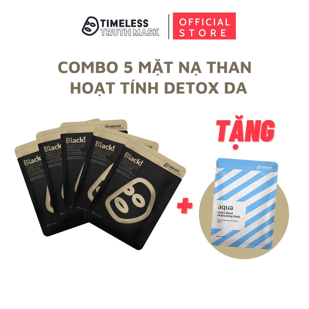 Ảnh 5 Mặt Nạ Tăng Cường Độ Ẩm Tinh Chất Vàng Tặng Ngay 1 Mặt Nạ Sợi Tơ Siêu Nhẹ Timeless Truth Mask 1