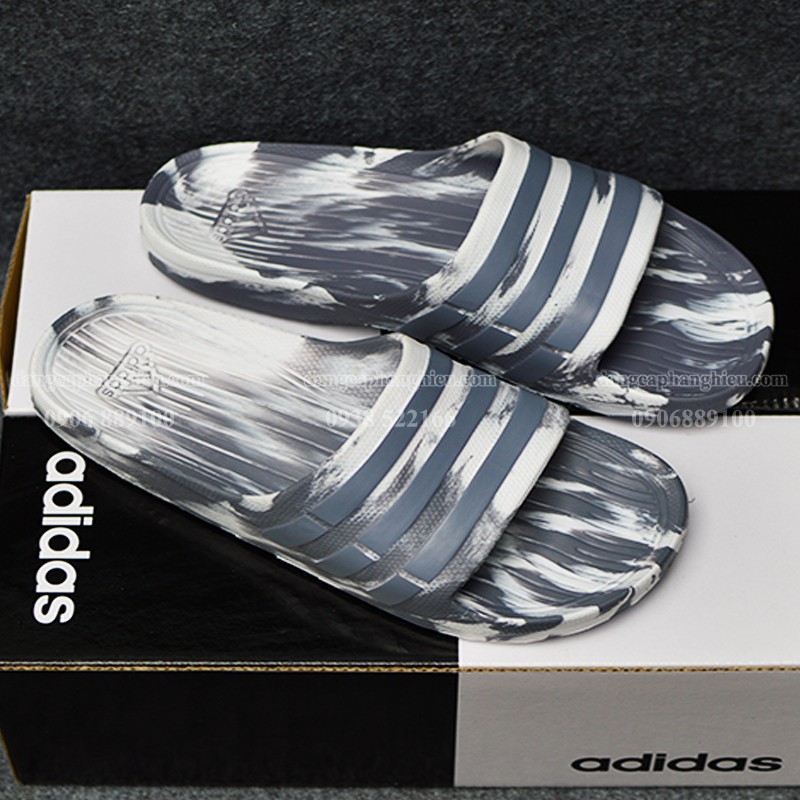 DEP ADIDAS DURAMO CAMO CHINH HANG MAU XAM TR NG S C XAM