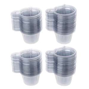 GODD 200 Miếng Trộn Cốc Nhựa Trong Suốt Dùng Một Lần Pha Chế Cốc Đựng Cho DIY Nhựa Epoxy Trang Sức Làm Nhựa