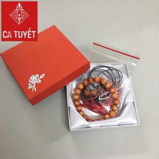 VÒNG TAY HUYẾT LONG 8LY DÀNH CHO TAY NHỎ (NGƯỜI DƯỚI 43KG)-FULL HỘP ĐỎ+ TẶNG KÈM BỘ DÂY VÀ HẠT DỰ PHÒNG