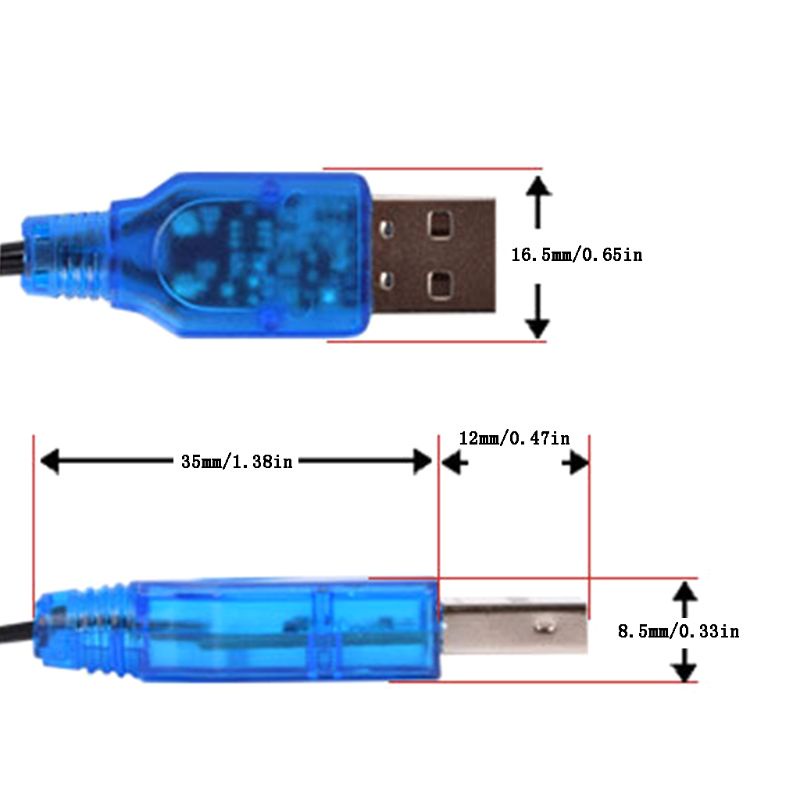 [3C] Pin 3.7V 400mA NiMh / NiCd Bộ sạc USB SM 2P cắm trước đồ chơi điện