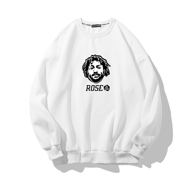 Áo Sweater Unisex HappyFamily Form Rộng ROSE Chất Cotton 100 Cao Cấp-3 Màu Trắng/Đen/Xám