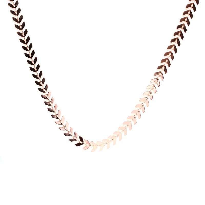 Choker vòng cổ nữ titan kiểu chiếc lá cách điệu song song mạ vàng 18K thời trang không gỉ BY ACCESSORIES
