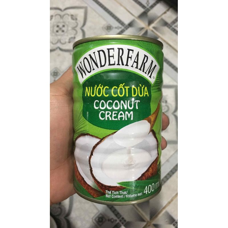 FREESHIP/ NƯỚC CỐT DỪA WONDERFARM 400ML/UỐNG LÀ MÊ