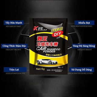 Bột Rửa Xe Ô Tô Tạo Bọt Tốt – 1 Gói