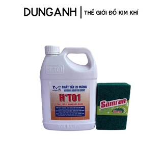 Nước tẩy xi măng HT01 Kim Khí Dung Anh, dung dịch tẩy rửa xi măng lọ 1,8 Lít tặng kèm Samran
