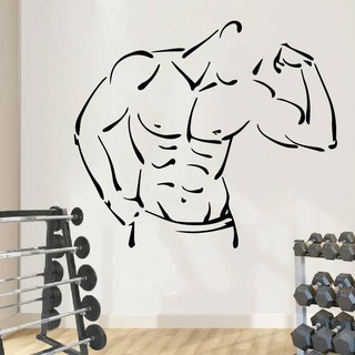 Decal Trang trí, tạo động lực trong Phòng GYM, xóa tan khoảng trống trên tường, tạo điểm nhấn, thu hút khách hàng P4