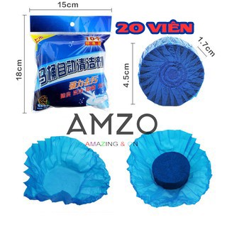 COMBO 2 GÓI (20 VIÊN) THẢ BỒN CẦU KHỬ MÙI DIỆT KHUẨN TOILET SẠCH MẢNG BÁM