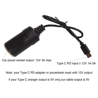 Tẩu Sạc Chuyển Đổi UTAKEE USB C Sang 12V Cho Xe Hơi