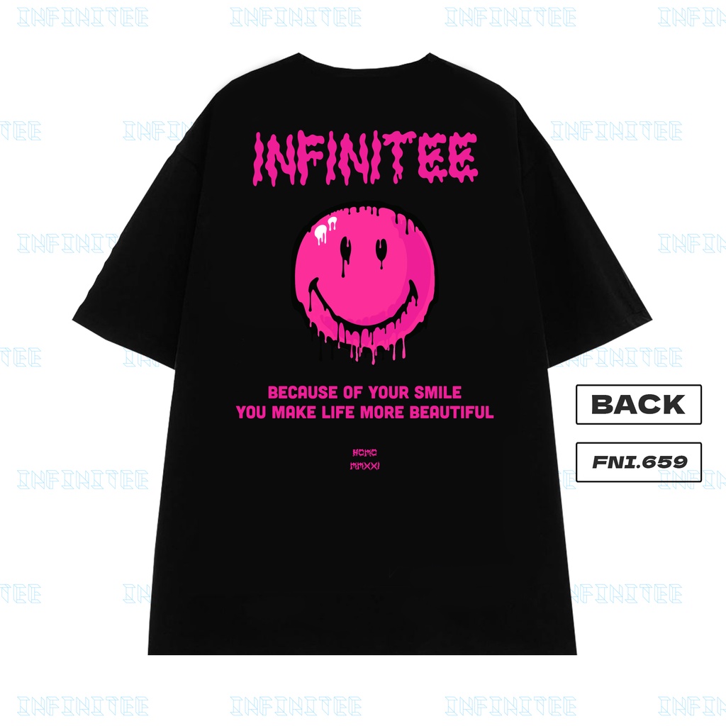 Áo thun INFINITEE Fni0659, Thun 100% Cotton - form rộng Unisex.