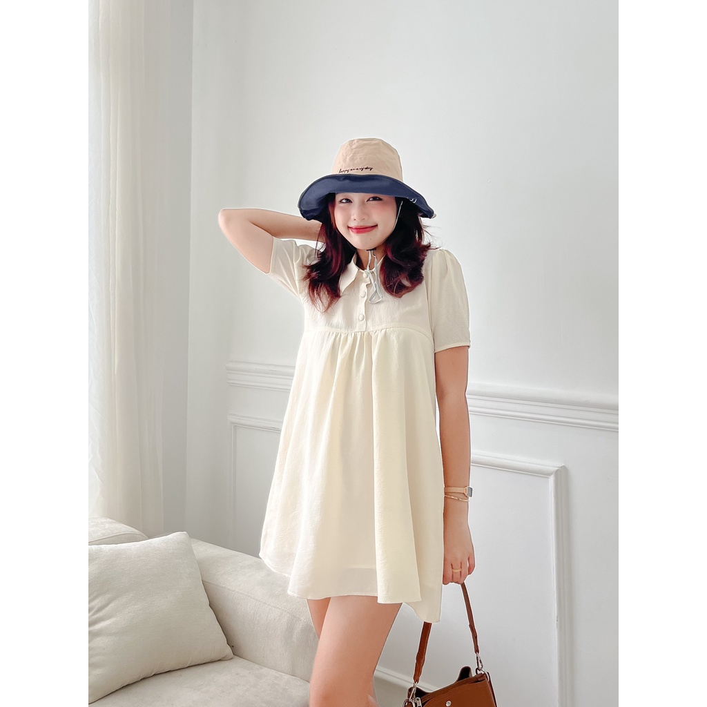 ĐẦM BABYDOLL CỔ ÁO SOMI XINH XẮN NHIỀU MÀU - CUTIE DRESS