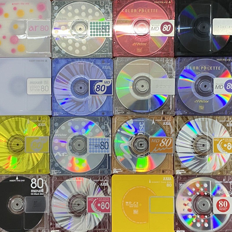 Bộ 10 đĩa MD (80') trắng _ Mini Disc _ MiniDisc. Shopee Việt Nam