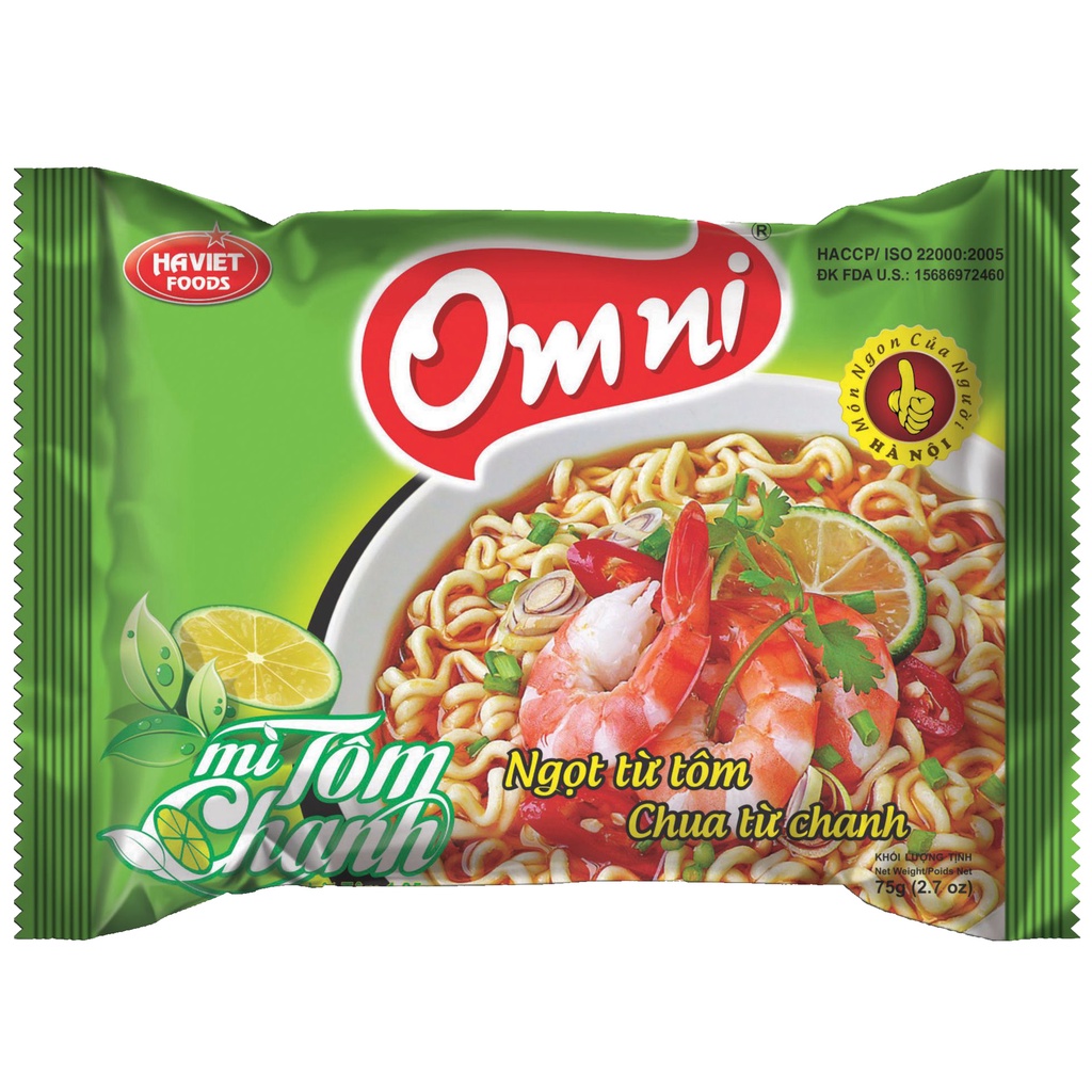 Mì Omini chanh gói 75g | Shopee Việt Nam