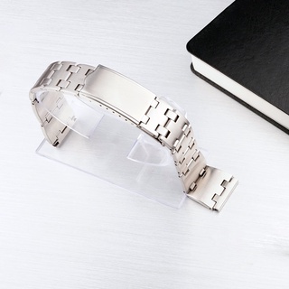 Dành cho vòng tay thay thế Pogue Oyster của Seiko 80 6139 KS thẳng #2 Dây đeo đồng hồ thép 316L chải bạc 19mm