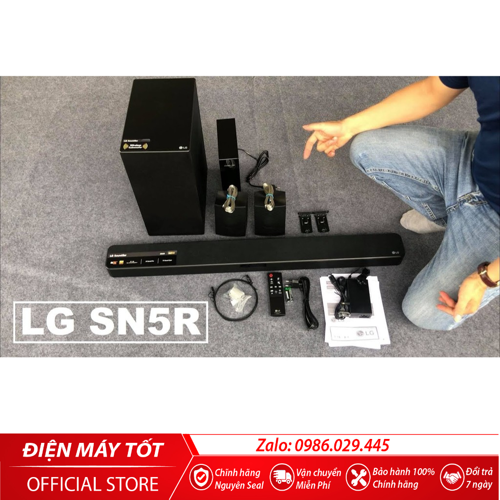 Loa thanh soundbar LG 4.1 SN5R 520W | Shopee Việt Nam