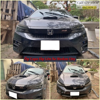 Ốp capo thể thao lắp chung cho các dòng xe , Sedan, Hatback , SUV .,ôp capo dán băng keo