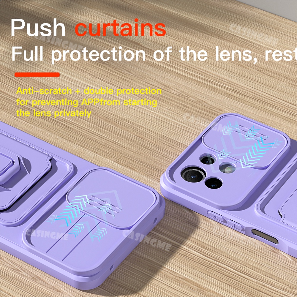 Ốp Điện Thoại TPU Silicon Mềm Chống Sốc Có Ngăn Đựng Thẻ Bảo Vệ Camera Cho Xiaomi Mi 11 Lite 5G 11T Pro 11 Lite 5G NE