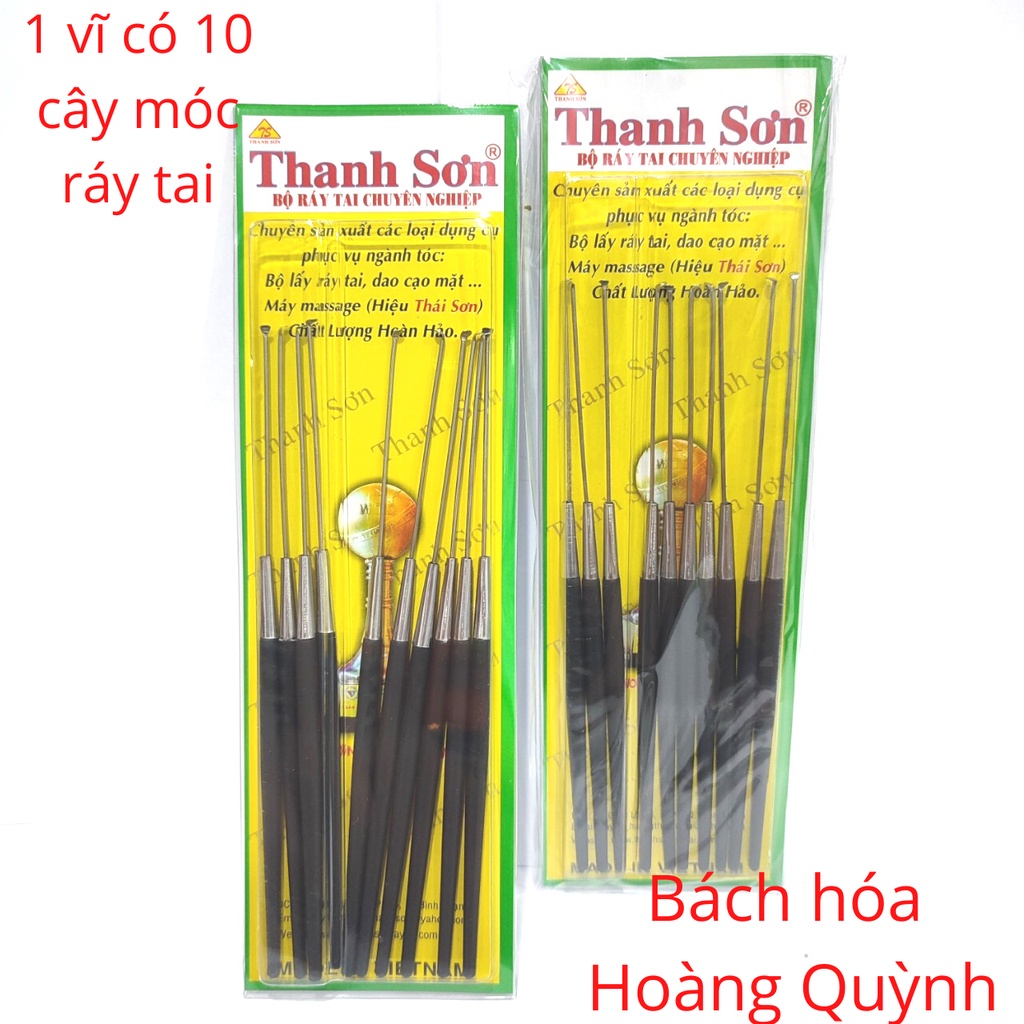 Combo 10 cây móc ráy tai cao cấp cán đen Thanh Sơn. | Shopee Việt Nam