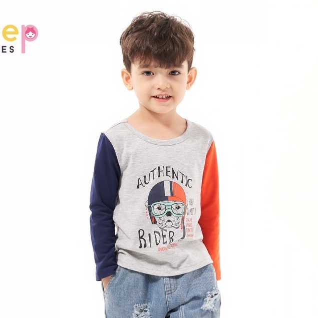 [Mã BMLTB35 giảm đến 35K đơn 99K] Áo thun bé trai dài tay từ 1 đến 8 tuổi in hình thiết kế Beddep Kid Clothers BA13