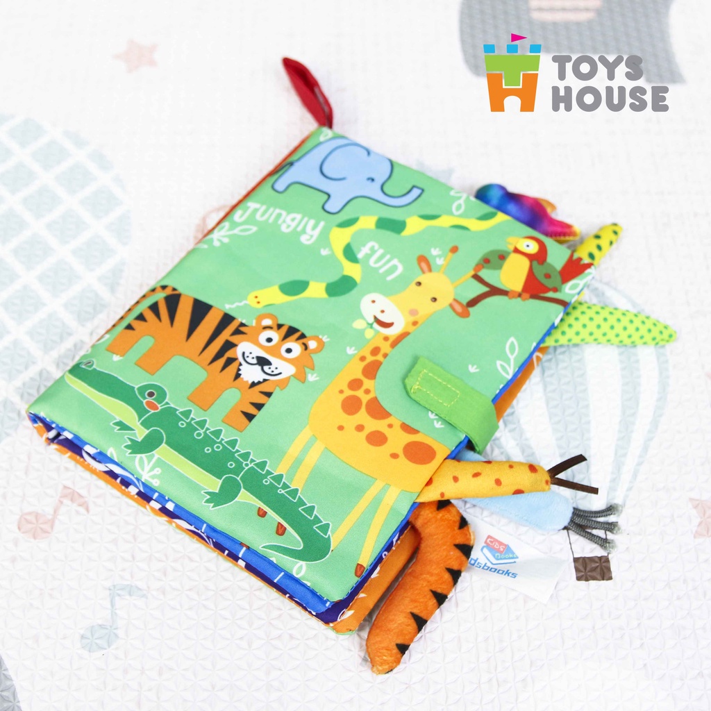 Mô tả Sách vải cho bé sơ sinh - Đồ chơi giáo dục sớm với nhiều chủ để đa dạng phát triển đa giác quan - TOYSHOUSE - 1
