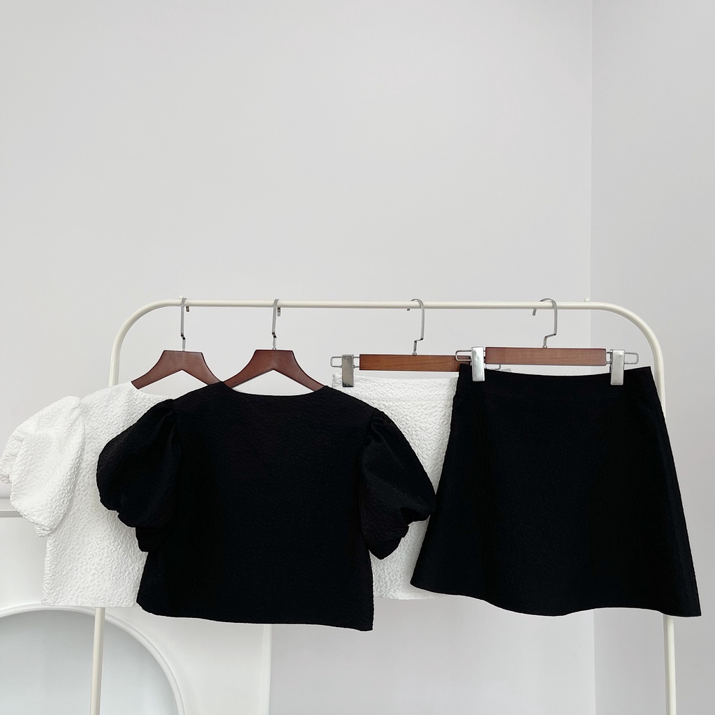 SET ÁO CỘT DÂY TAY BỒNG KÈM CHÂN VÁY XINH XẮN - CAMILA SET