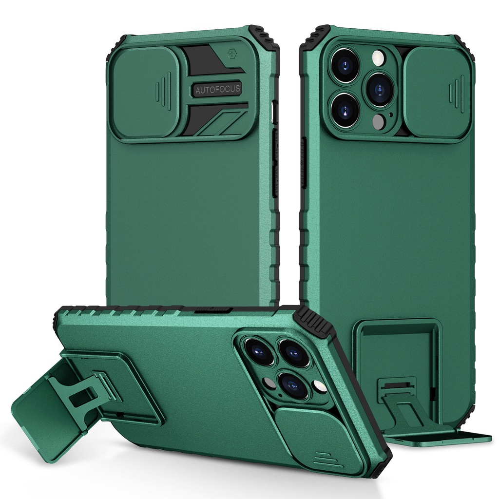 Ốp Điện Thoại Siêu Mỏng Có Thanh Trượt Bảo Vệ Camera Cho iphone 12 Pro Max 7 8 Plus X Xs Max XR