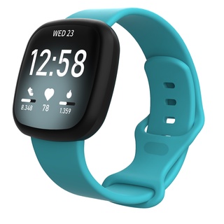 Dây Đeo Thay Thế Chất Liệu Silicon Màu Trơn Cho Fitbit Versa 3 / Fitbit Sense