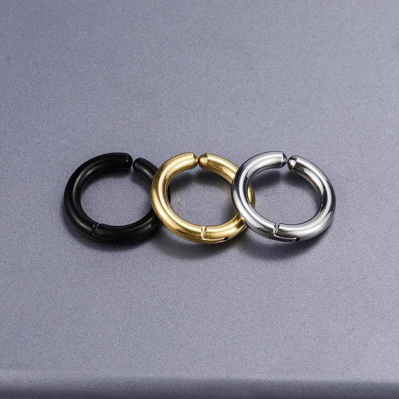 Khuyên tai không cần bấm lỗ ROSI ACCESSORIES, bông tai kẹp vành nam nữ thời trang GD3 (1 Chiếc)